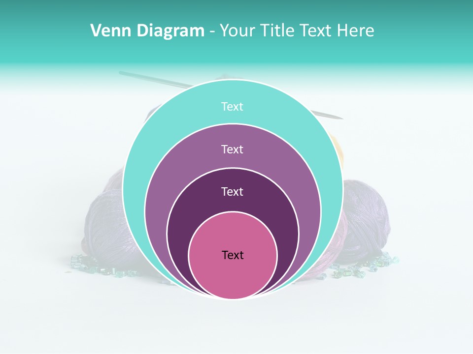 Knit Variegated Ball PowerPoint Template
