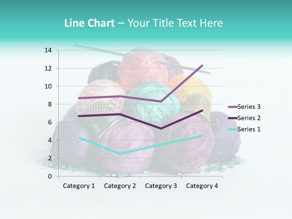 Knit Variegated Ball PowerPoint Template