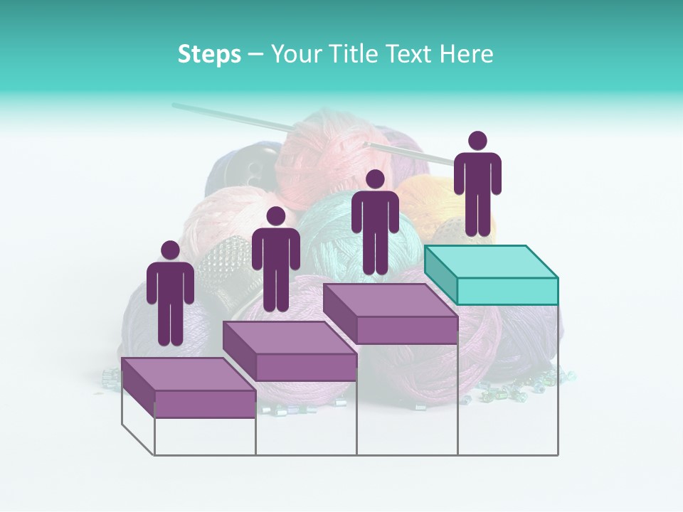 Knit Variegated Ball PowerPoint Template