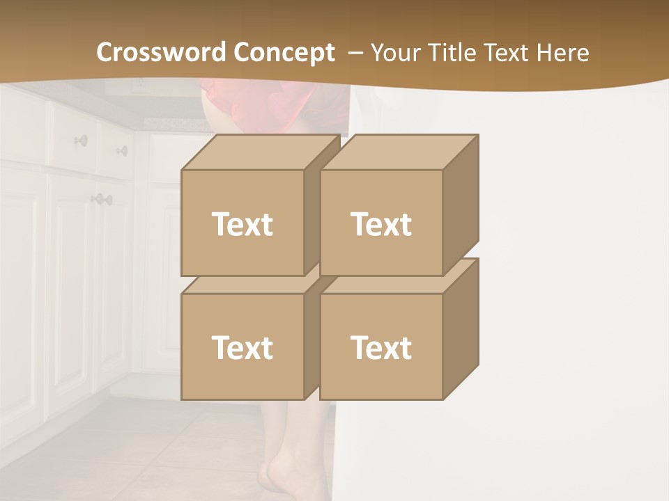 Sexy Lingerie Fridge PowerPoint Template
