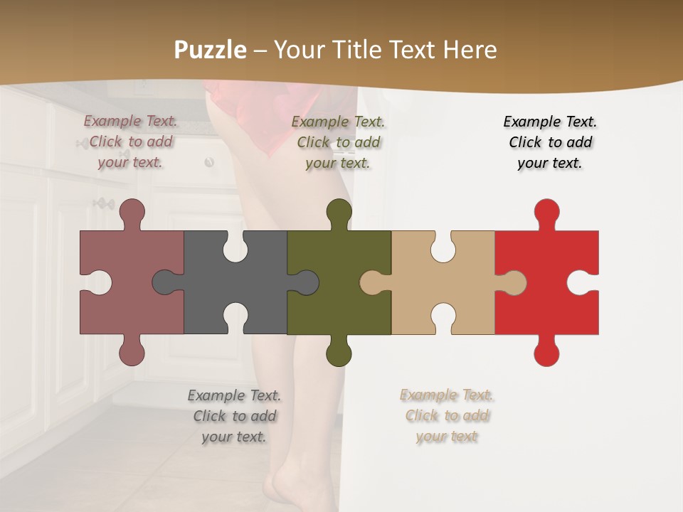 Sexy Lingerie Fridge PowerPoint Template