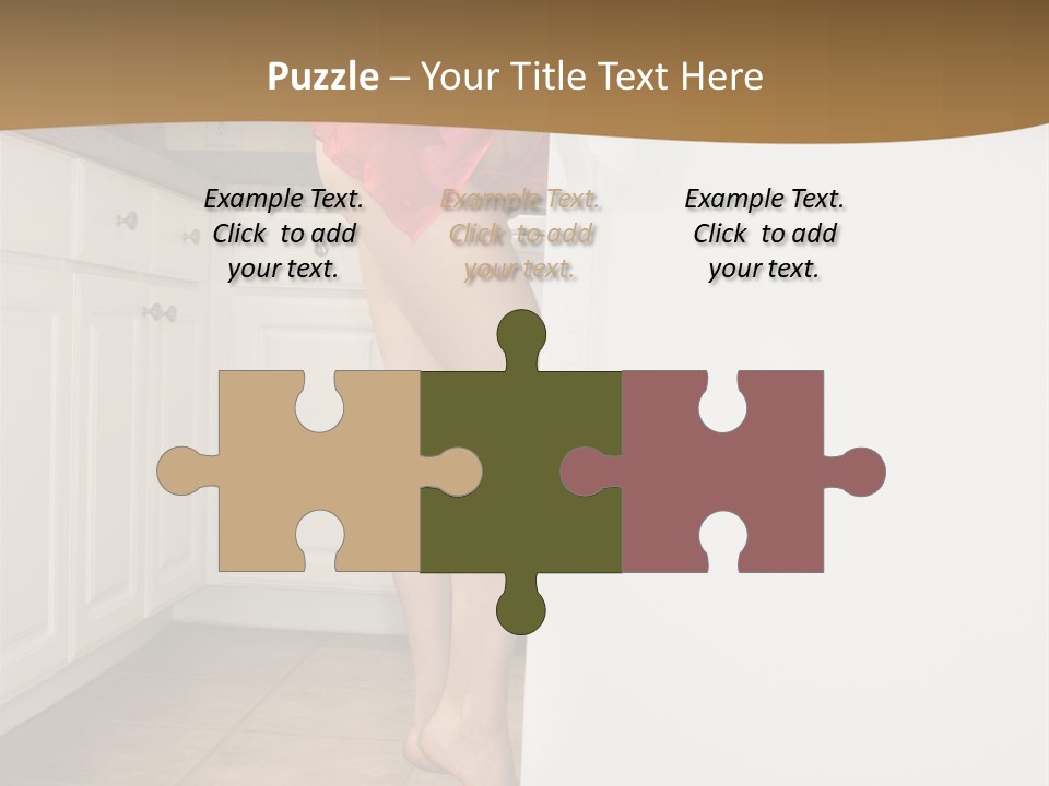 Sexy Lingerie Fridge PowerPoint Template