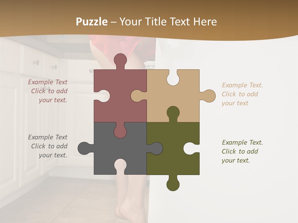 Sexy Lingerie Fridge PowerPoint Template