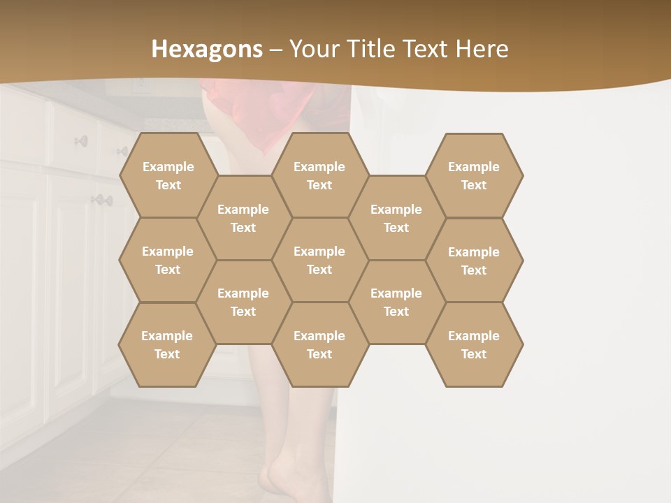 Sexy Lingerie Fridge PowerPoint Template