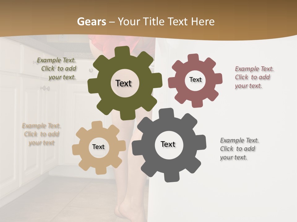 Sexy Lingerie Fridge PowerPoint Template