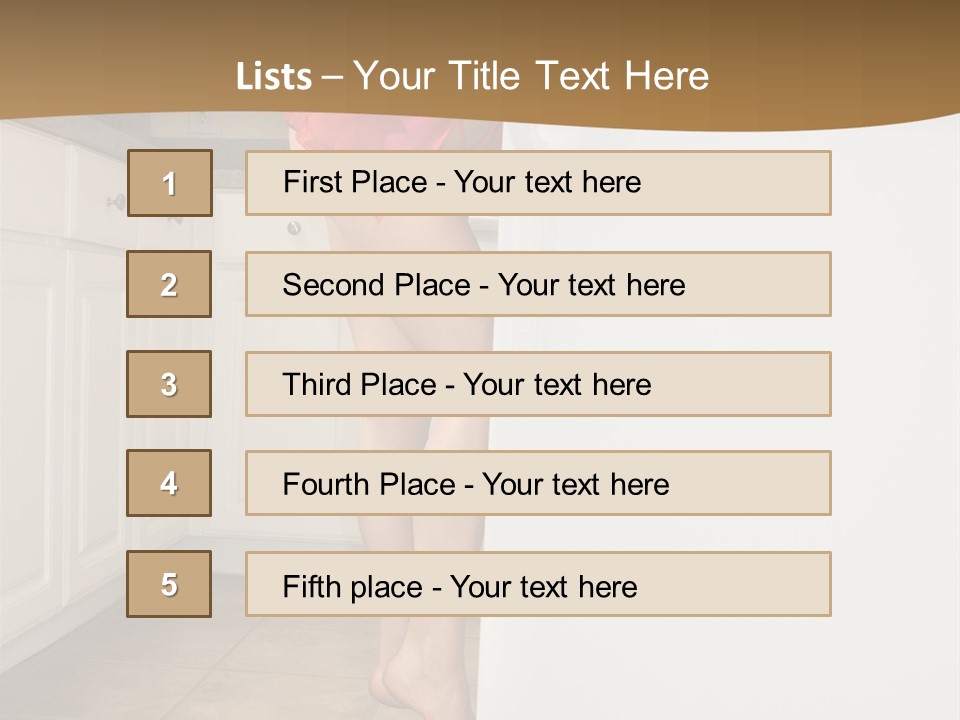 Sexy Lingerie Fridge PowerPoint Template
