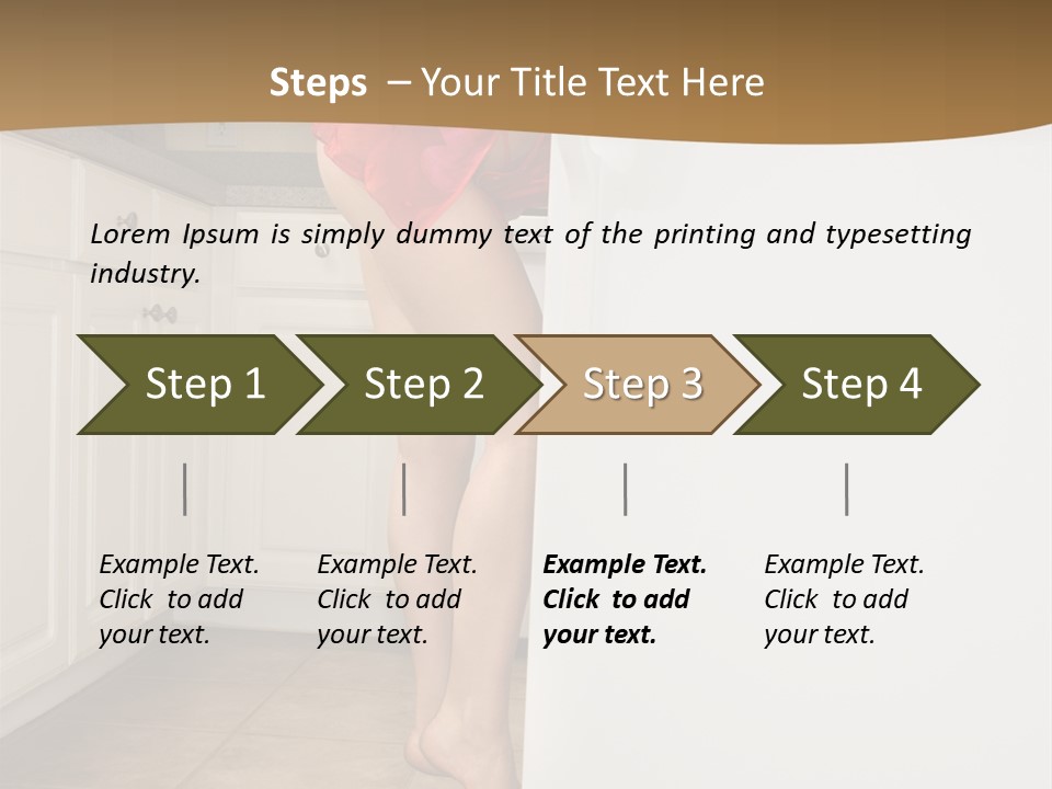 Sexy Lingerie Fridge PowerPoint Template