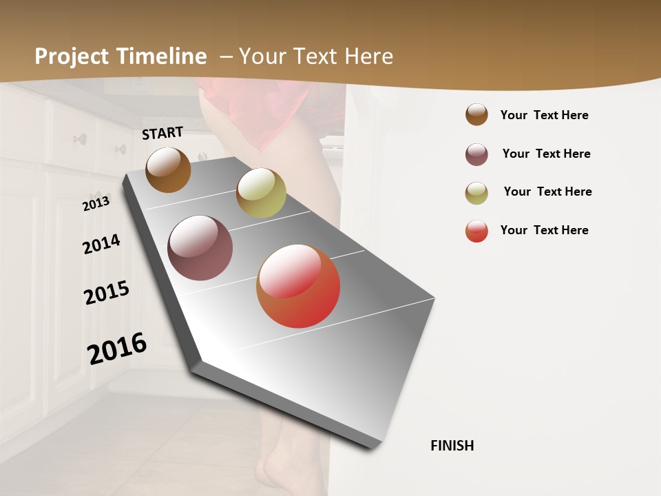 Sexy Lingerie Fridge PowerPoint Template