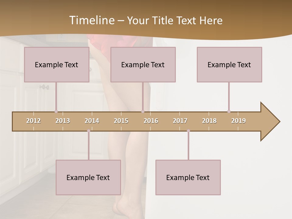 Sexy Lingerie Fridge PowerPoint Template