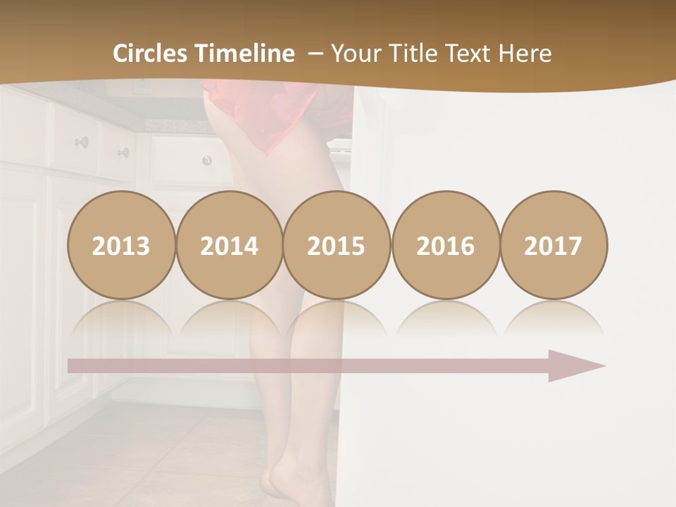 Sexy Lingerie Fridge PowerPoint Template