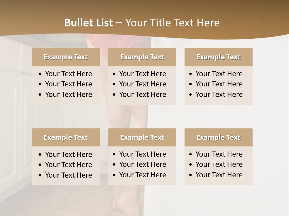 Sexy Lingerie Fridge PowerPoint Template