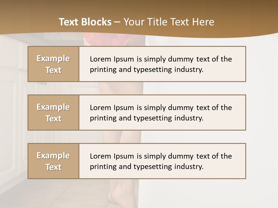 Sexy Lingerie Fridge PowerPoint Template