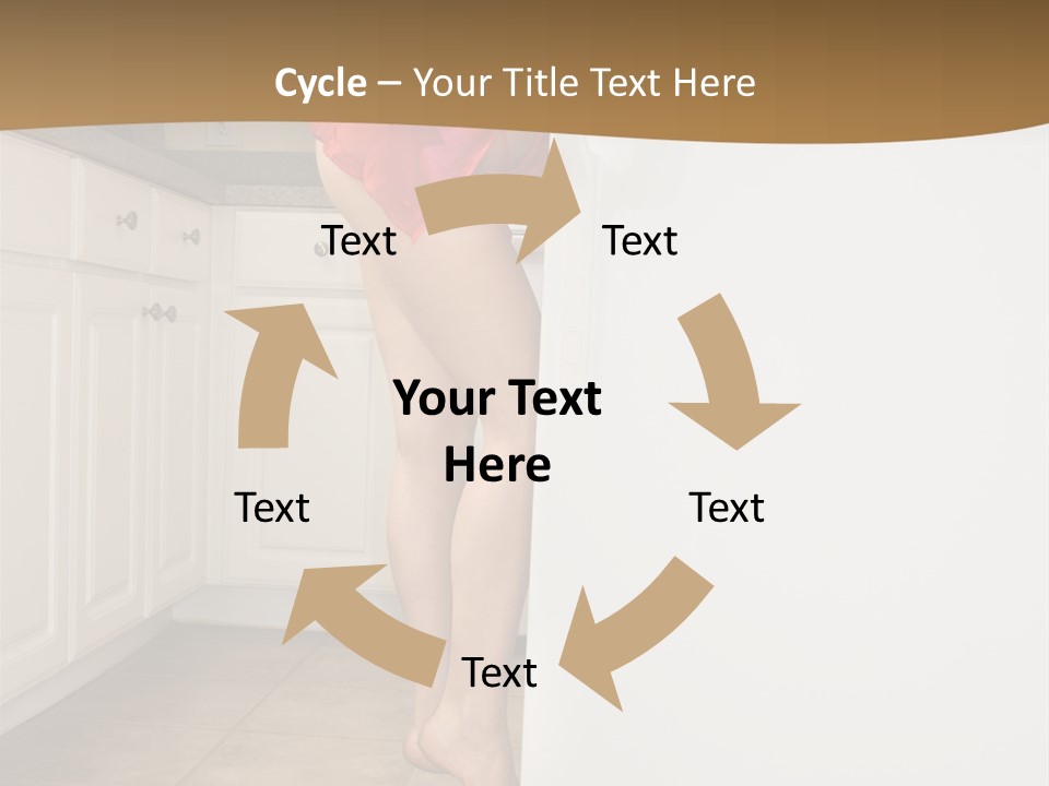 Sexy Lingerie Fridge PowerPoint Template