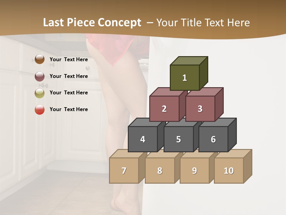Sexy Lingerie Fridge PowerPoint Template