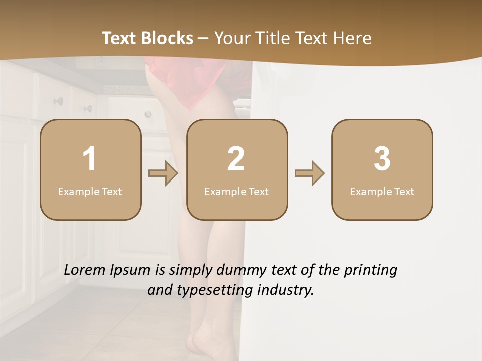 Sexy Lingerie Fridge PowerPoint Template