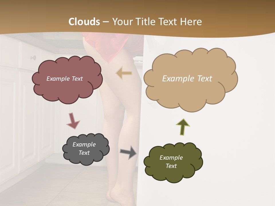 Sexy Lingerie Fridge PowerPoint Template