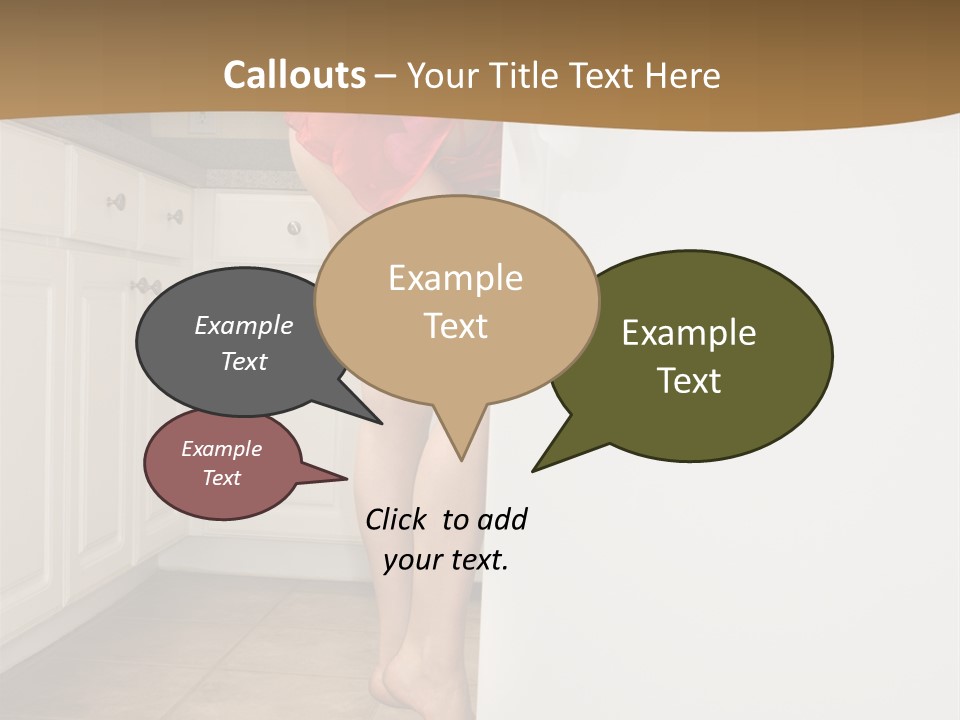 Sexy Lingerie Fridge PowerPoint Template