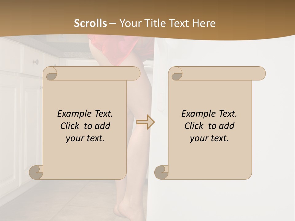 Sexy Lingerie Fridge PowerPoint Template