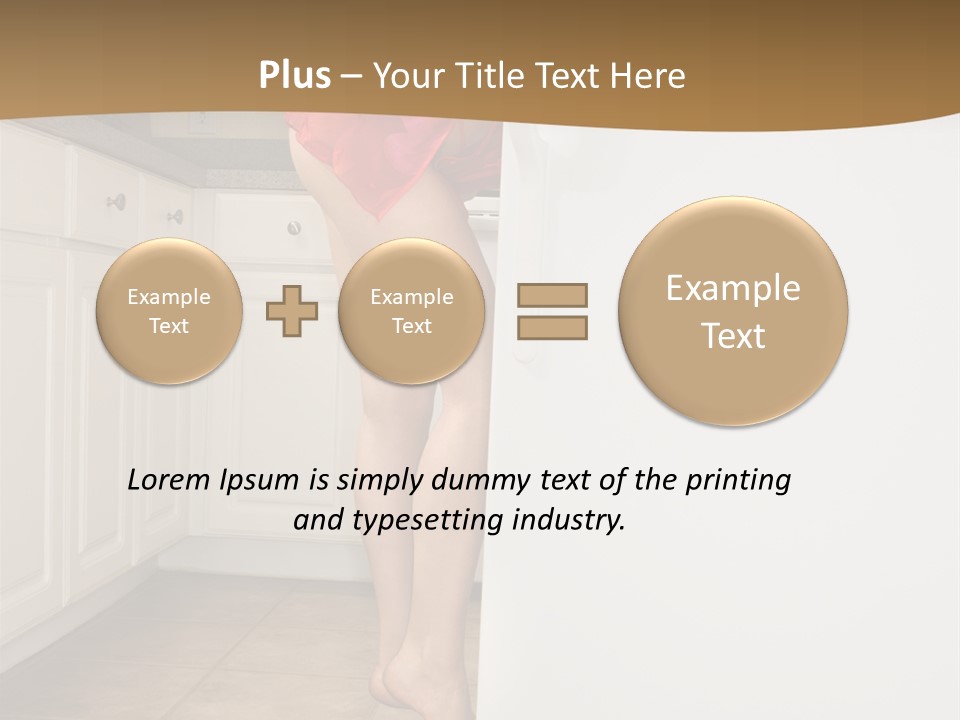 Sexy Lingerie Fridge PowerPoint Template