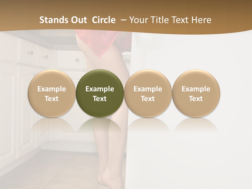 Sexy Lingerie Fridge PowerPoint Template