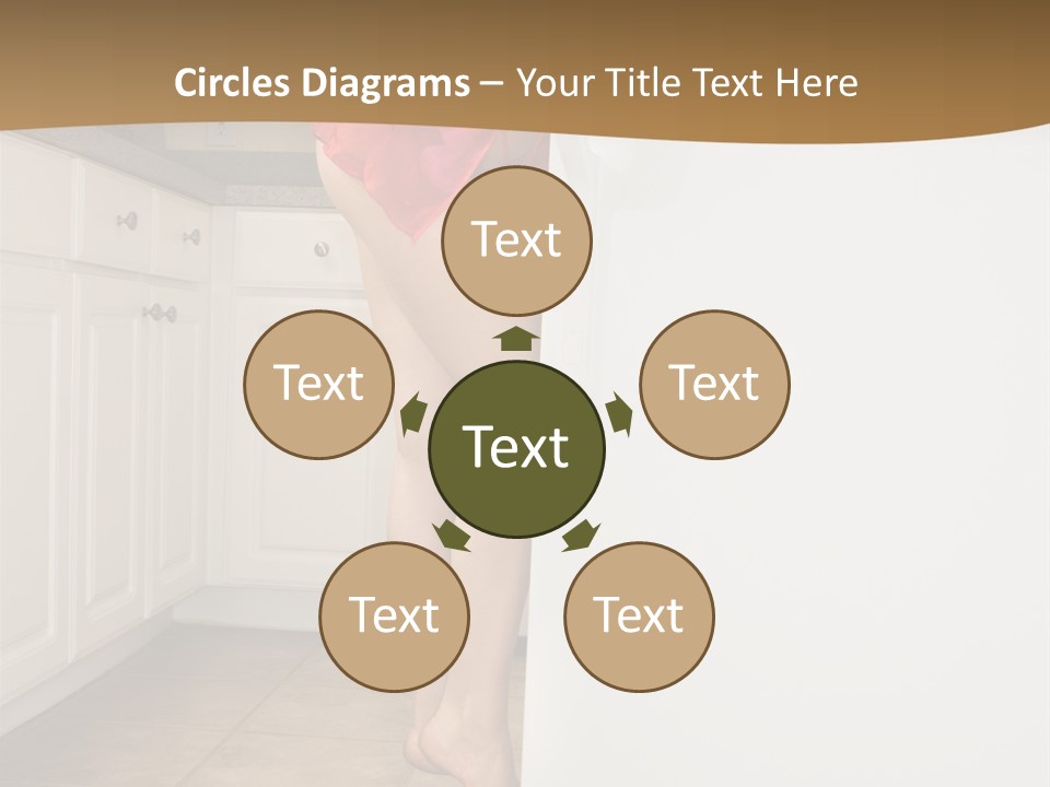 Sexy Lingerie Fridge PowerPoint Template