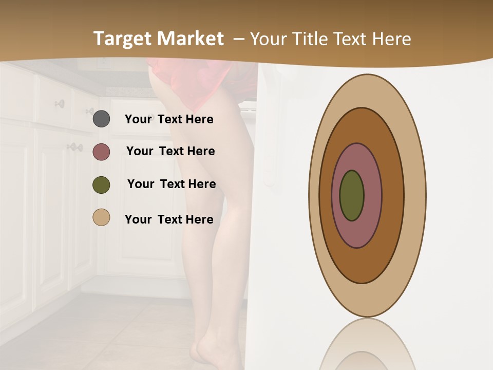 Sexy Lingerie Fridge PowerPoint Template