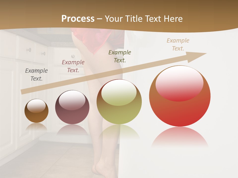 Sexy Lingerie Fridge PowerPoint Template