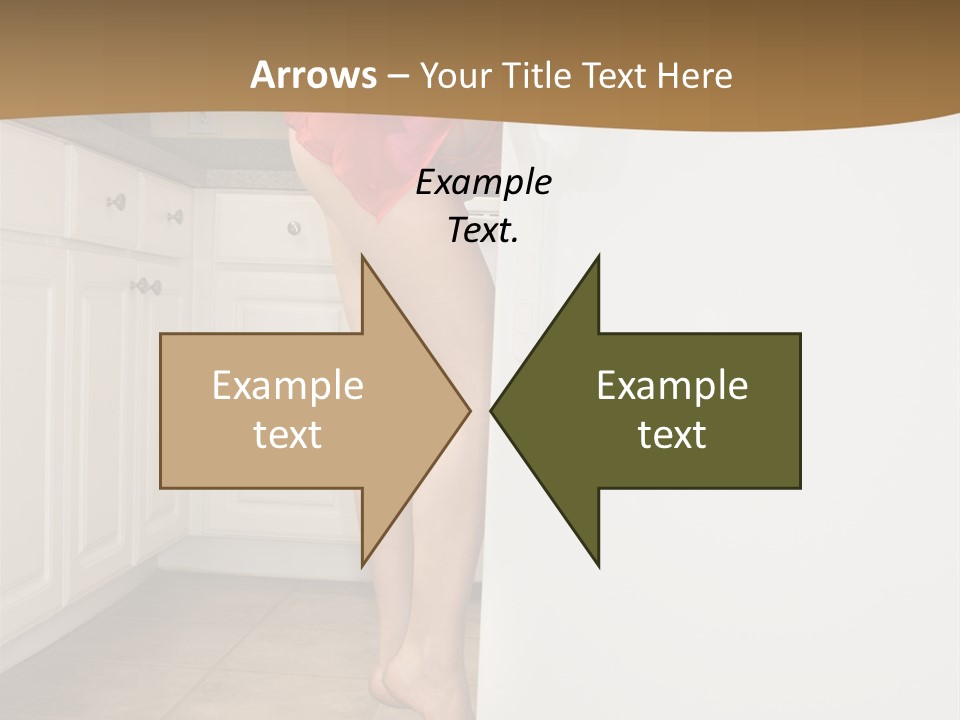 Sexy Lingerie Fridge PowerPoint Template