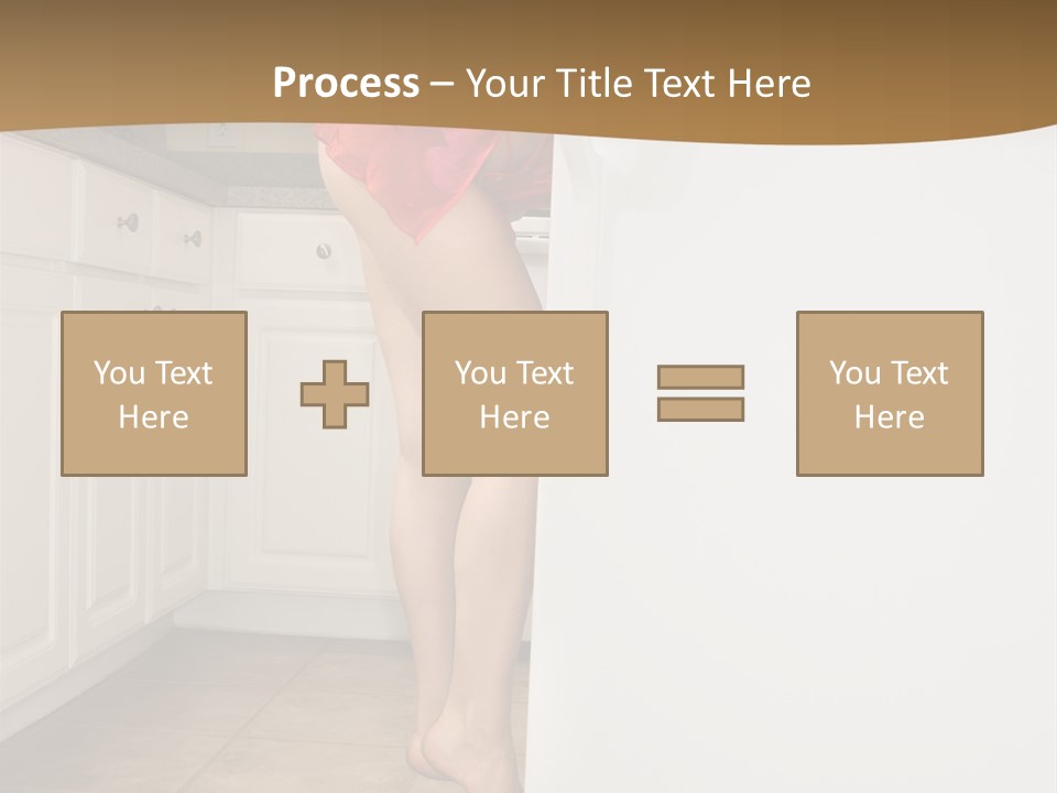 Sexy Lingerie Fridge PowerPoint Template