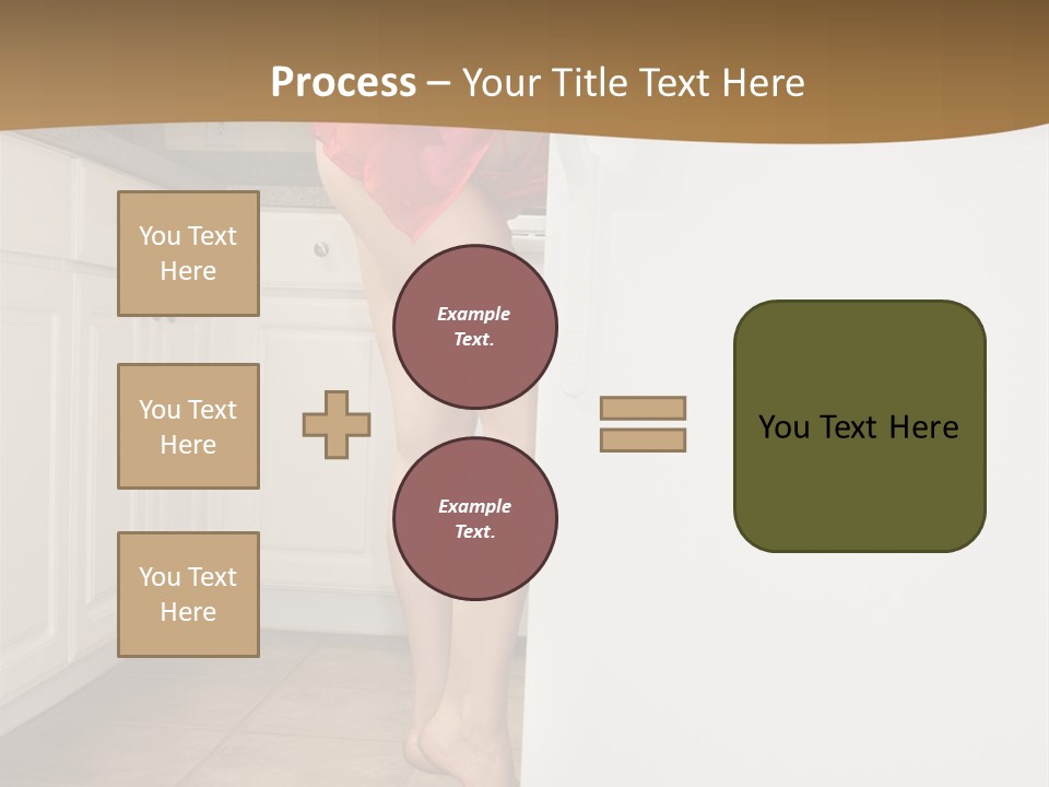 Sexy Lingerie Fridge PowerPoint Template
