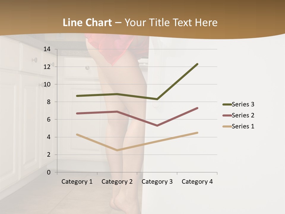 Sexy Lingerie Fridge PowerPoint Template