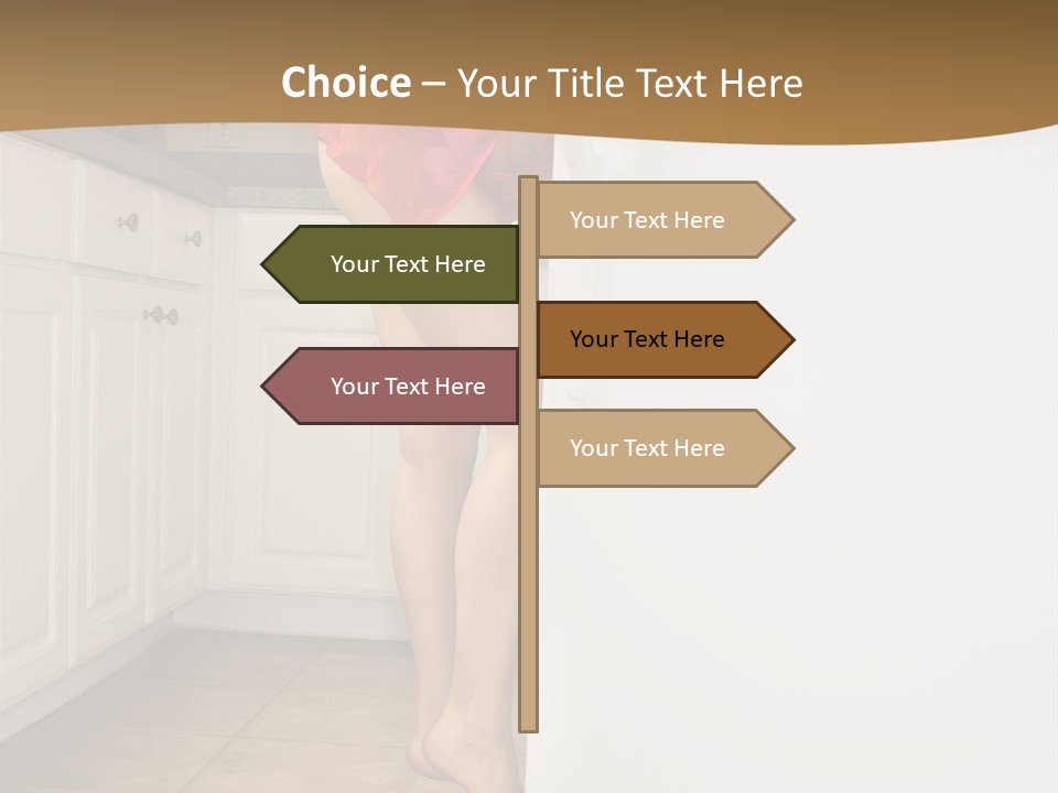 Sexy Lingerie Fridge PowerPoint Template