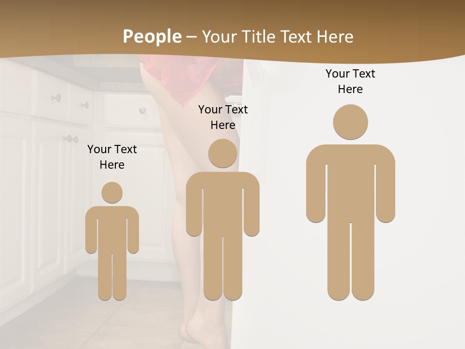 Sexy Lingerie Fridge PowerPoint Template