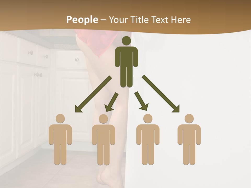 Sexy Lingerie Fridge PowerPoint Template