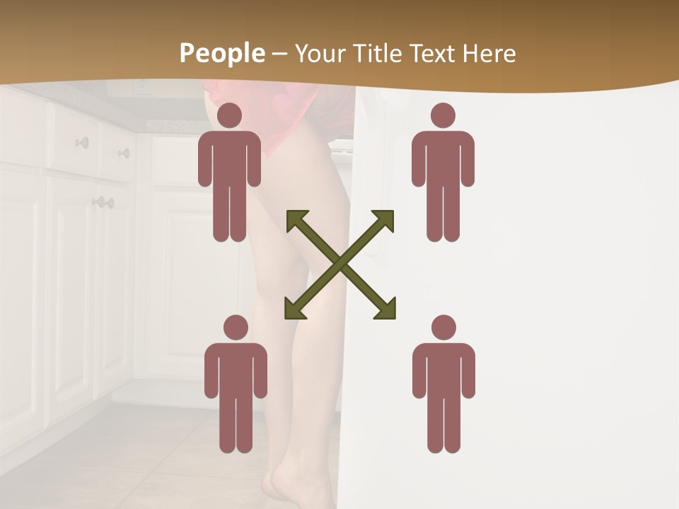 Sexy Lingerie Fridge PowerPoint Template