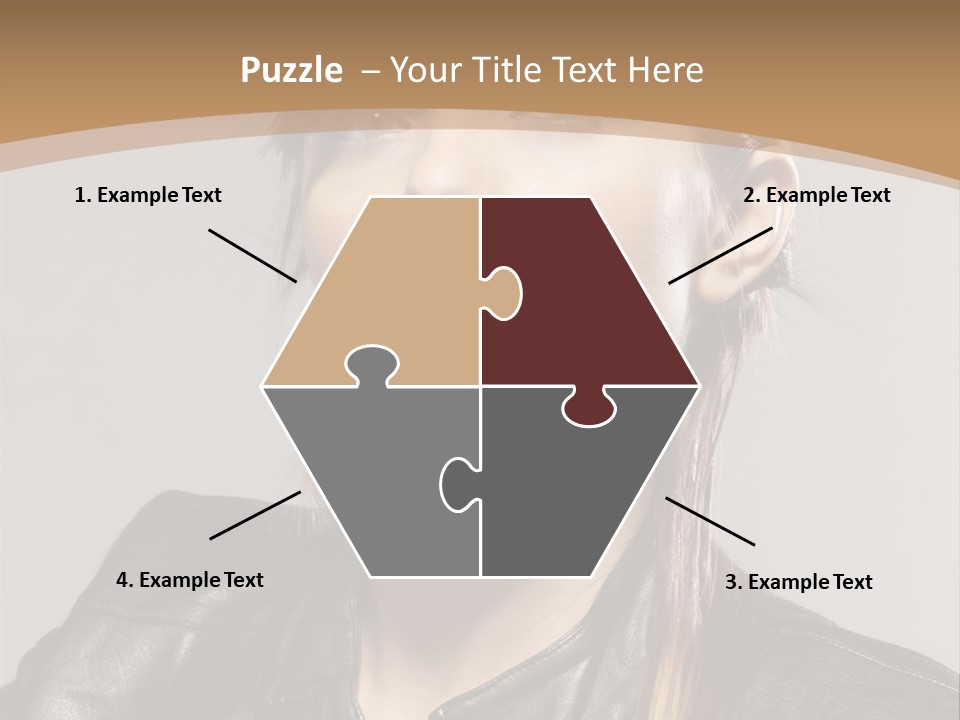 Girl Trick Makeup PowerPoint Template