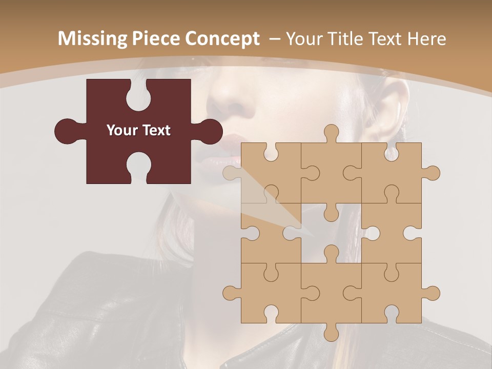 Girl Trick Makeup PowerPoint Template