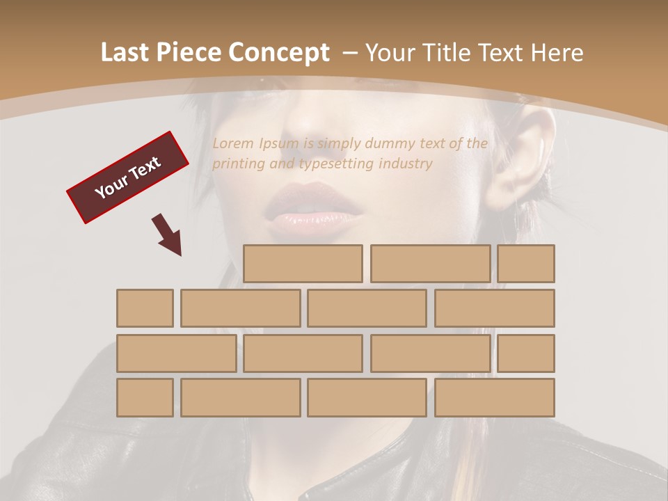 Girl Trick Makeup PowerPoint Template