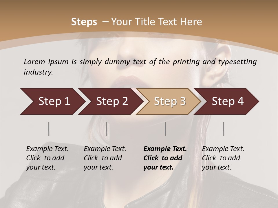 Girl Trick Makeup PowerPoint Template