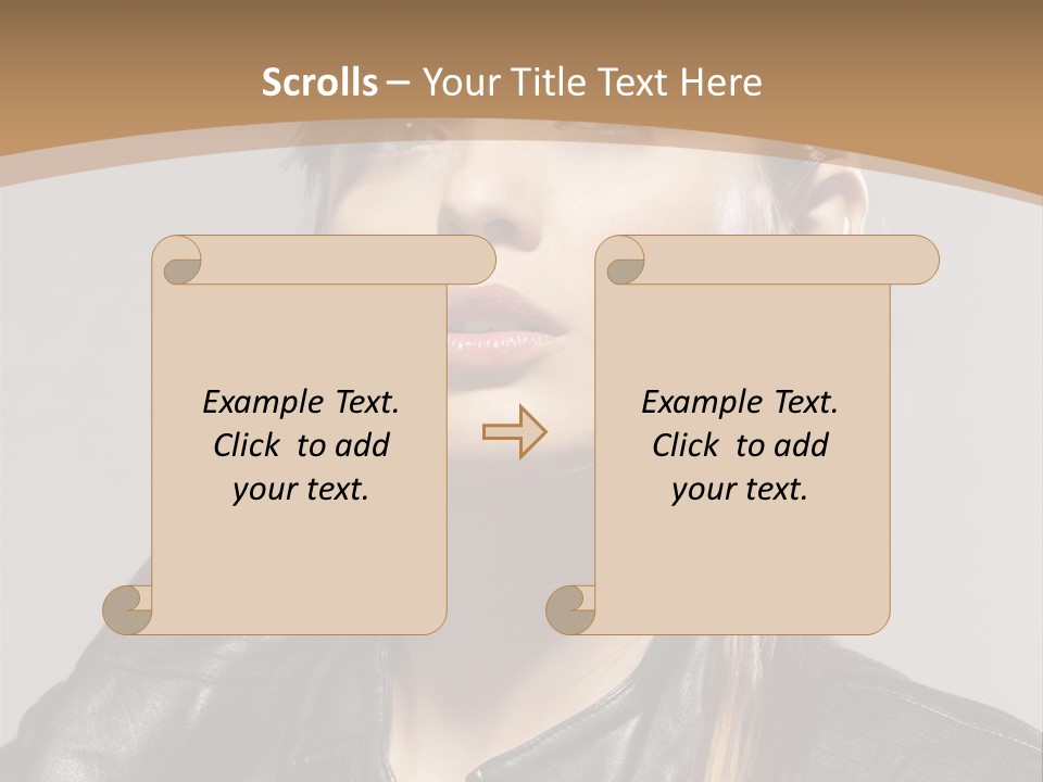 Girl Trick Makeup PowerPoint Template