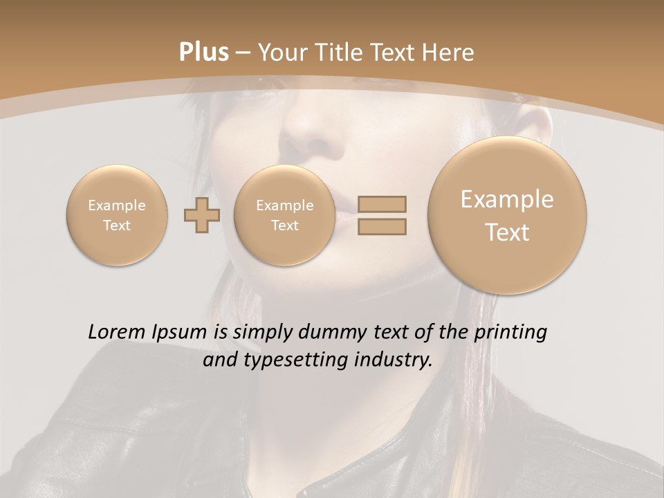 Girl Trick Makeup PowerPoint Template