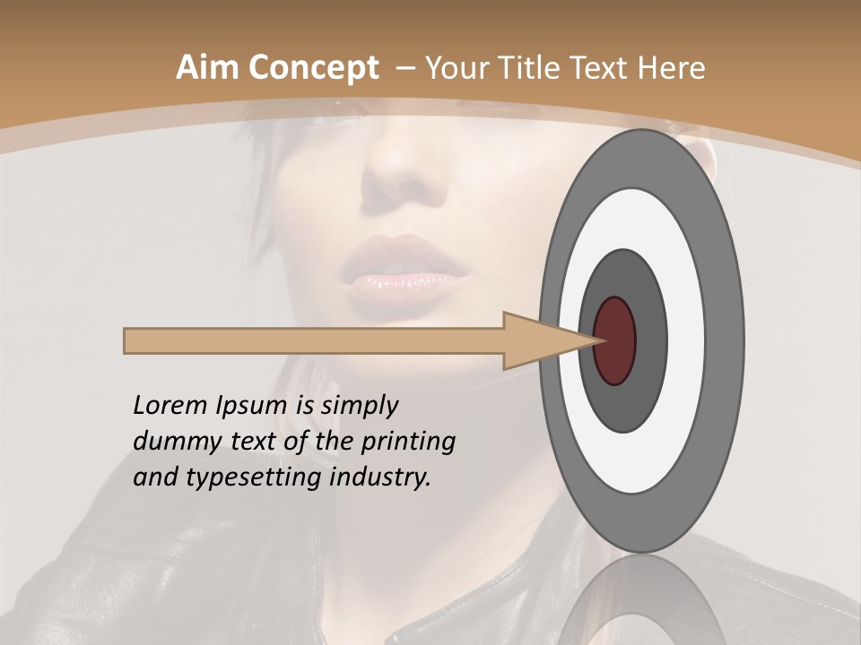 Girl Trick Makeup PowerPoint Template