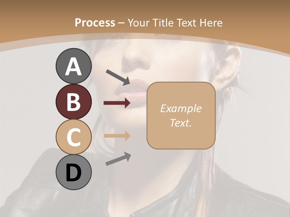 Girl Trick Makeup PowerPoint Template