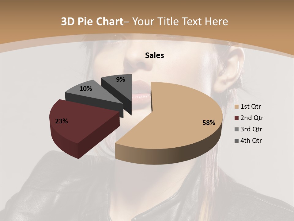 Girl Trick Makeup PowerPoint Template