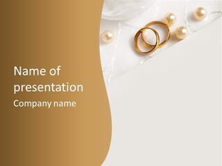 Anniversary Gold Concept PowerPoint Template