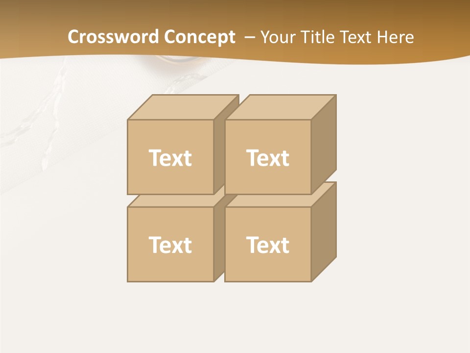 Anniversary Gold Concept PowerPoint Template