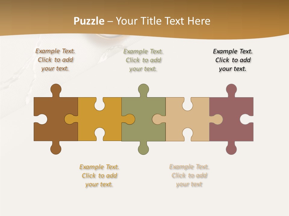 Anniversary Gold Concept PowerPoint Template