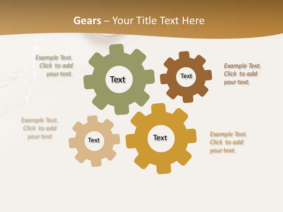 Anniversary Gold Concept PowerPoint Template