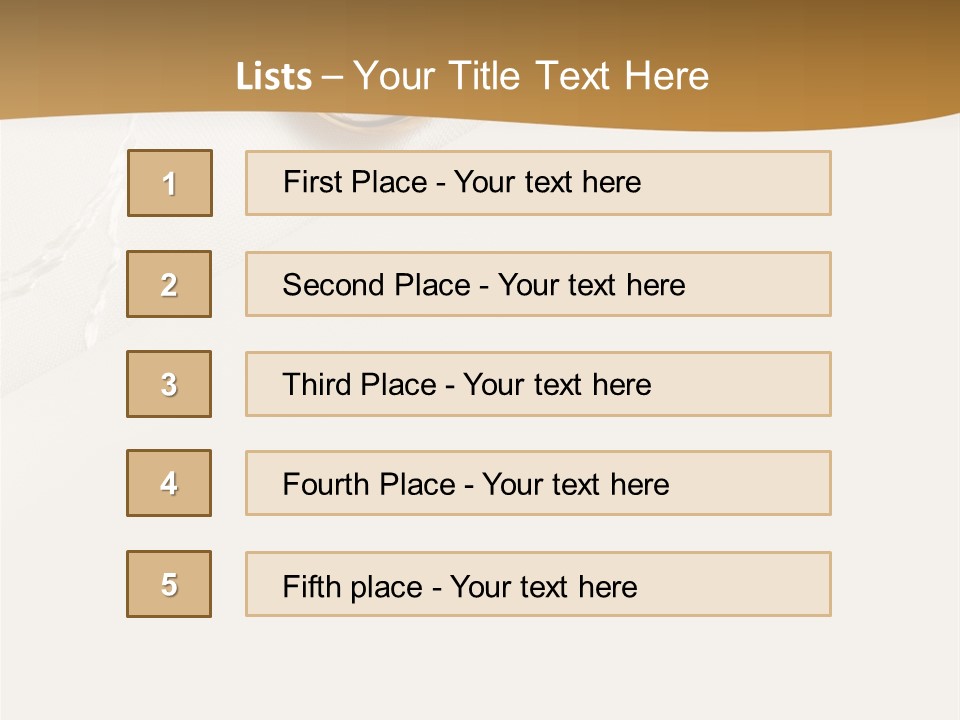 Anniversary Gold Concept PowerPoint Template