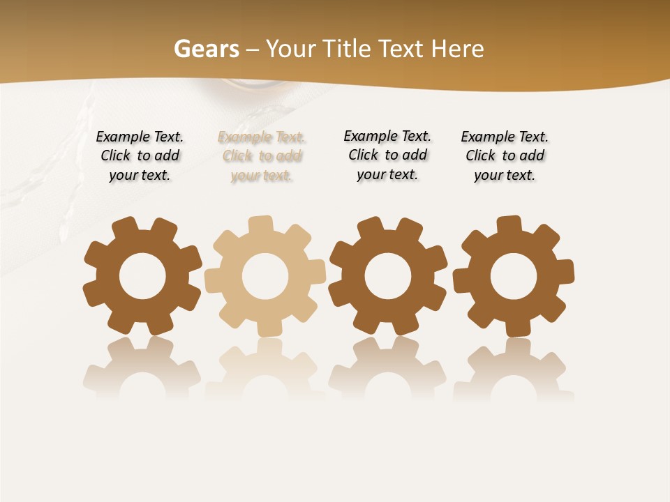 Anniversary Gold Concept PowerPoint Template